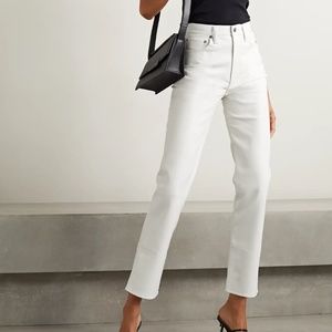 Agolde 90s Pinch Waist Recycled Leather Pant Size 25